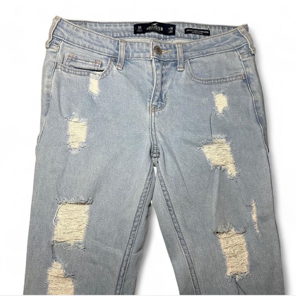 Hollister low rise super skinny crop jeans
